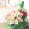 Gift Wreath Accessories Glitter Fake Flowers Christmas Tree Ornaments Artificial Christmas Flowers