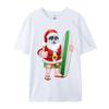 Cool Santa Surfboard Shades Cartoon Comfortable T Shirt Company Cool Cotton Fabric Men T Shirt Hip Hop Tee Shirts Wholesale