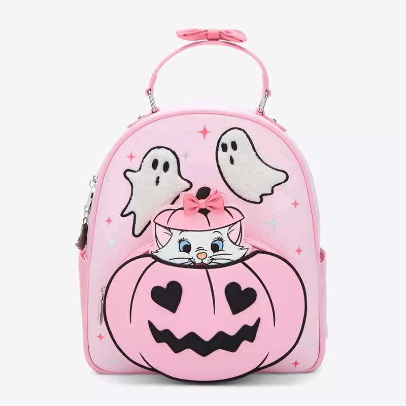 

The Aristocats Series Cute Anime Figure Marie Halloween Backpack Embroidery Workmanship Travel Storage Periphery Gifts