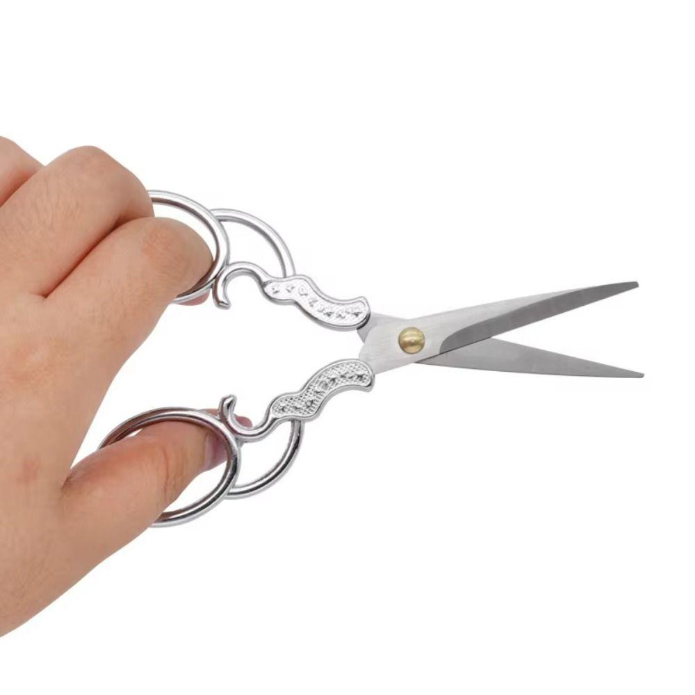 Vintage Sewing Scissors Floral Pattern Craft Tailor Scissor Pretty Styling Thread Scissor  Art Work
