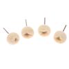 10Pcs Mini Wool Polishing Head 3Mm Shank Buffing Wheel Polish Brush Drill Rotary Abrasive Brush Hand Grinding Buffing Tools