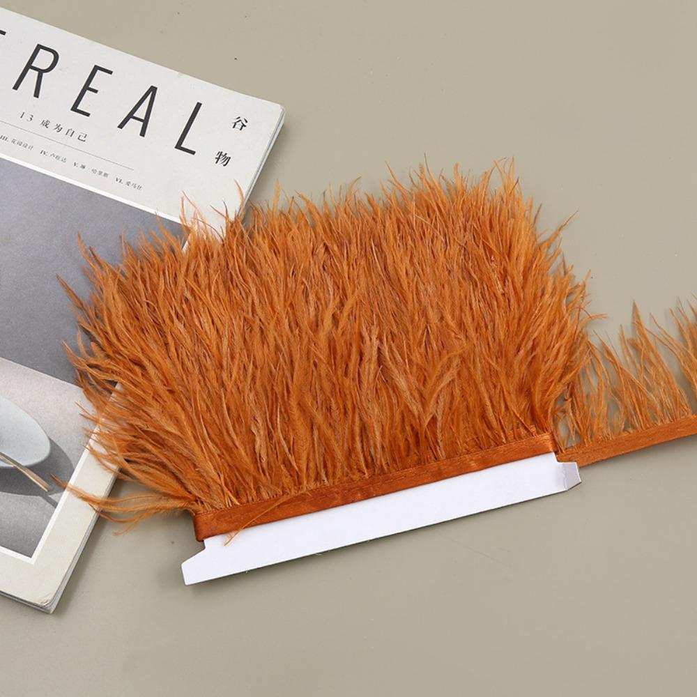 1 Meter 8-10cm Wide Natural Ostrich Feathers Feather Trim Fringe  Wedding Party Decoration