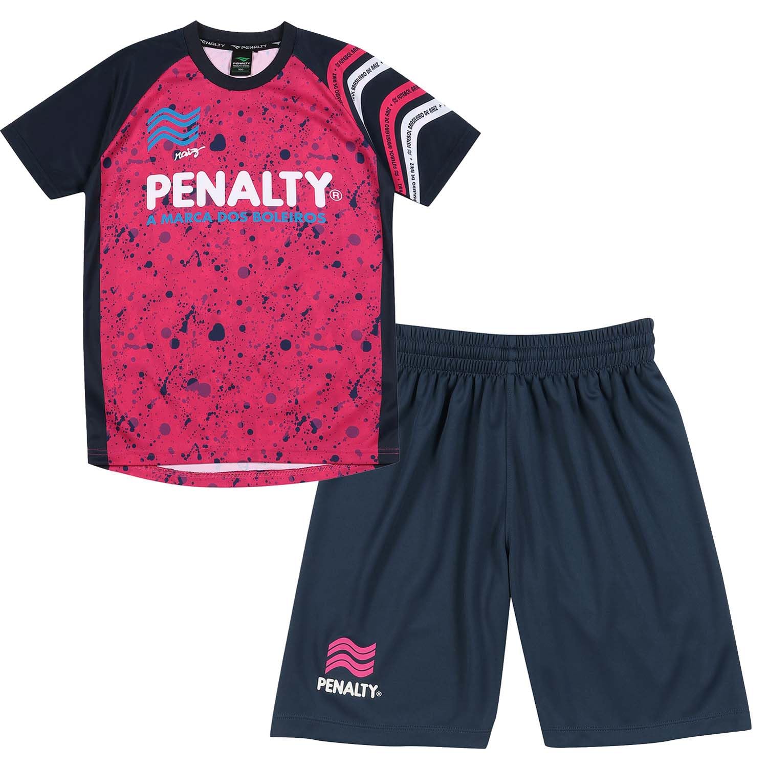 

Комплект для тренировок Penalty Junior с футболкой с коротким рукавом и доступный в размерах Маджента Футбол/Футзал Детский, Шорты, Дышащий, Влагоотводящий,