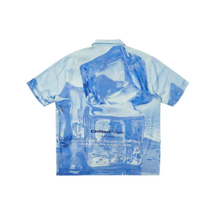 Palace Ultimate Chill Shirt Crystalised Blue Unisex Tops P24SHT025