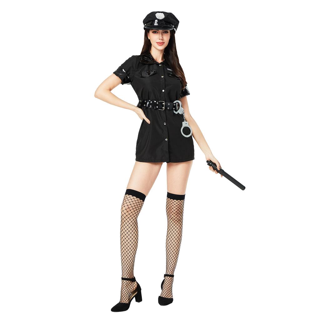 Halloween Costume Sailor Uniform Police Uniform Female Police Uniform Nightclub Bar Stewardess Performance Costume Women's Uniform