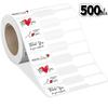 500 Sticker Sheets: Jewelry Price Tags & Thank You Labels for Rings, Necklaces, Earrings