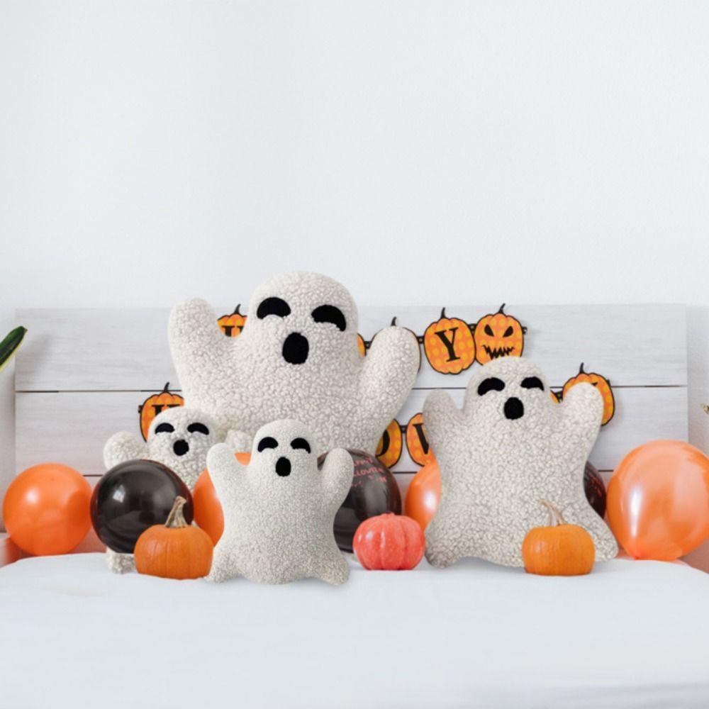 Ghost Halloween Ghost Throw Pillow Halloween Halloween Elf Ghost Plush Toy   Kids Gift