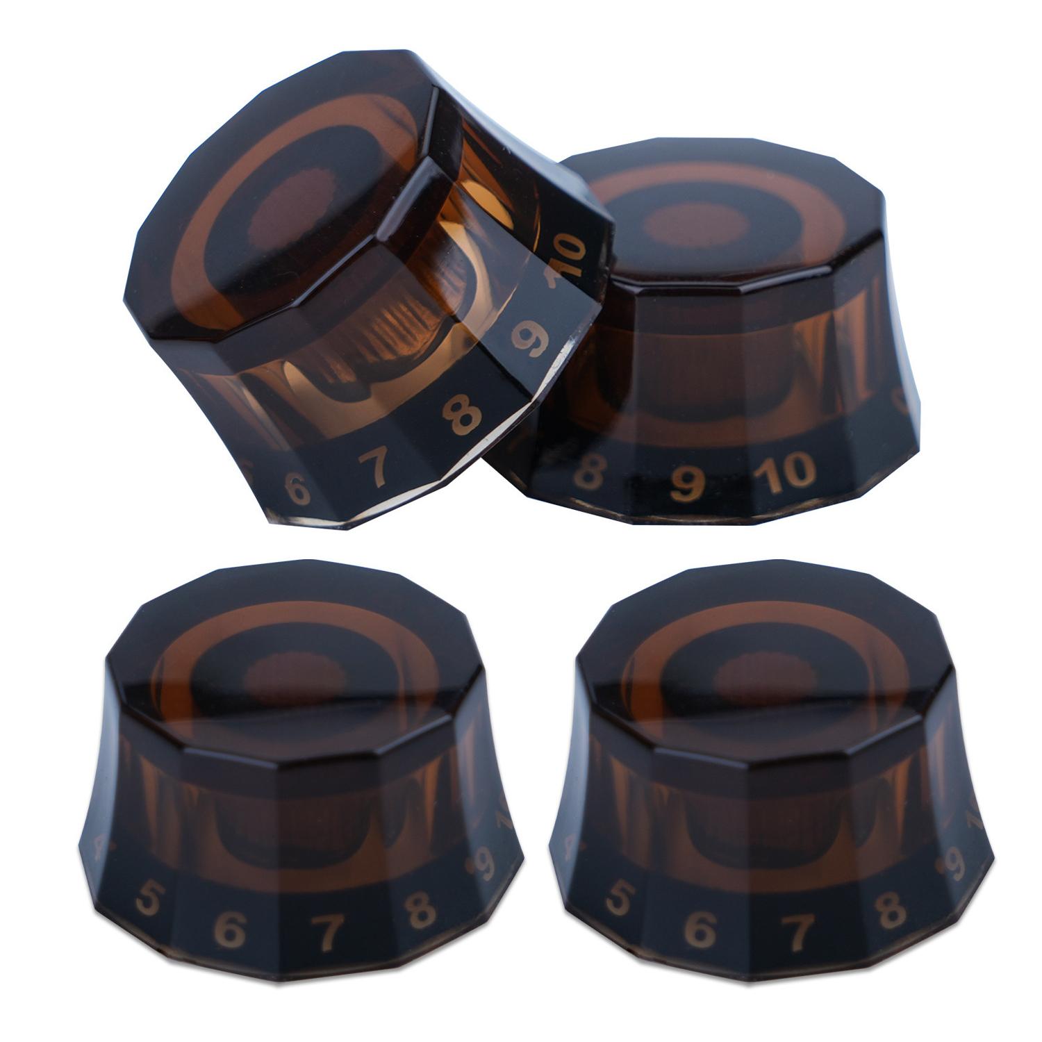 

4Pcs Guitar Knob Round Volume Tone Control Knobs Replacement Speed Control Knobs for Electric Bass Guitar Accessories темно-синий
