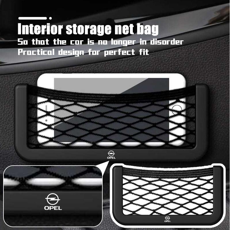 Car Storage Net Pocket Trunk Storage Mesh Bag Auto Net Pocket For Opel Astra G H J K F Corsa D Zafira B Insignia Mokka Regal
