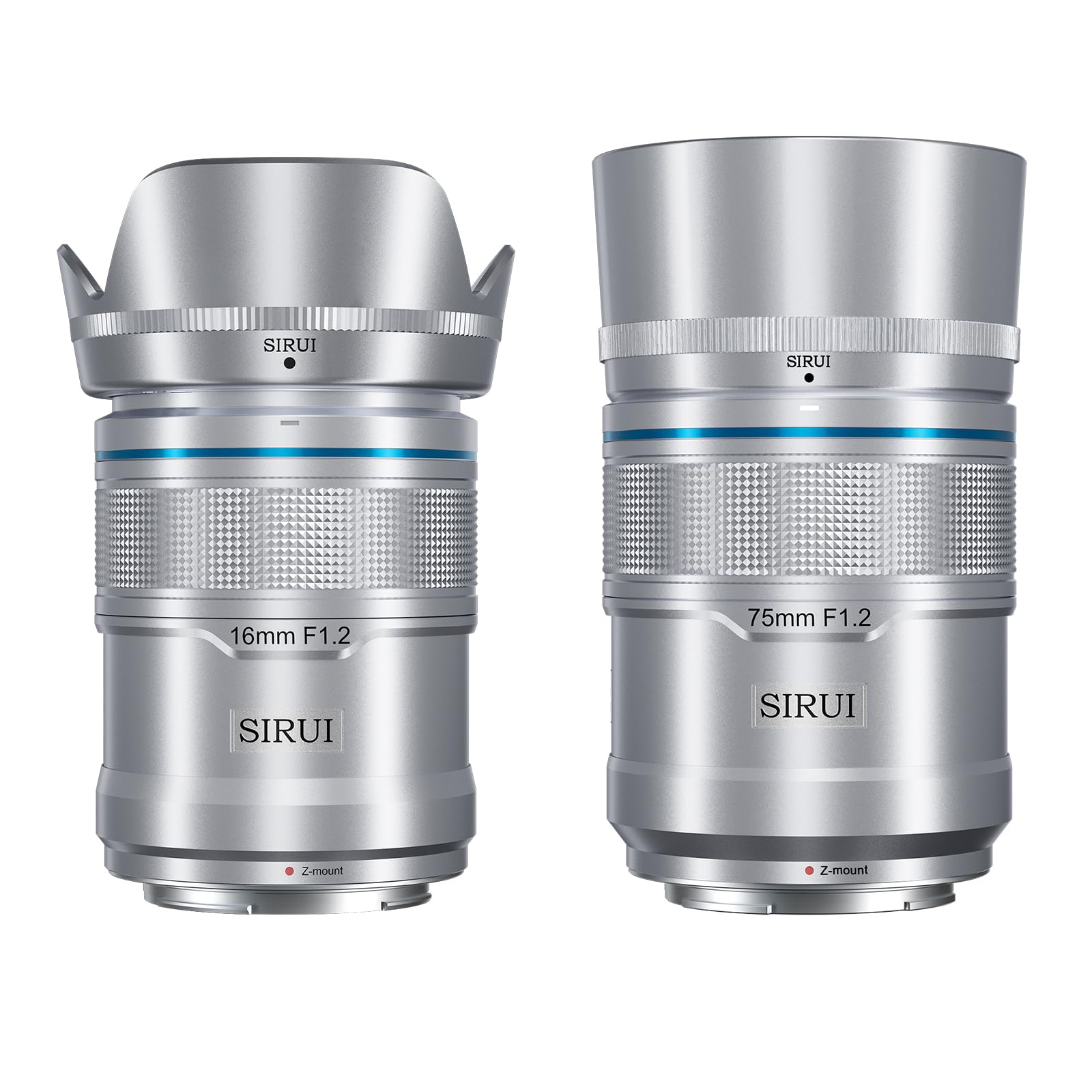 

SIRUI Sniper 75mm Autofocus Lens Wide Angle Camera Lens for Zfc 16mm, Set, F1.2 APS-C Z8, Z9, Z5, Z6, Z7, (Z Mount, Silver) срібний