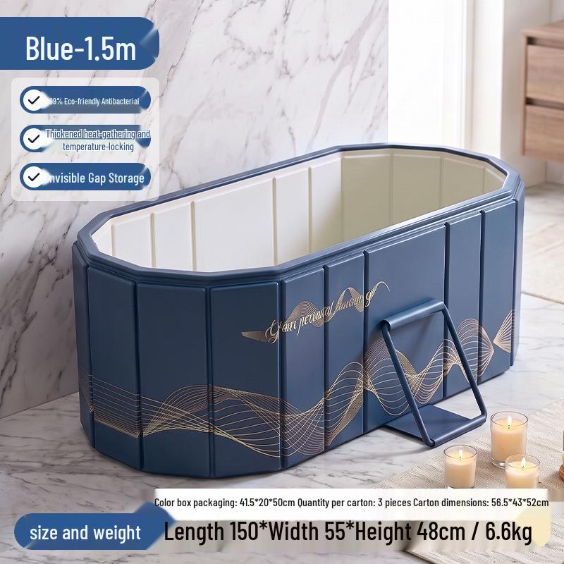 Portable Adult Ice Bath Tub: No Installation or Inflation Needed, Full Body, Large Size, Foldable