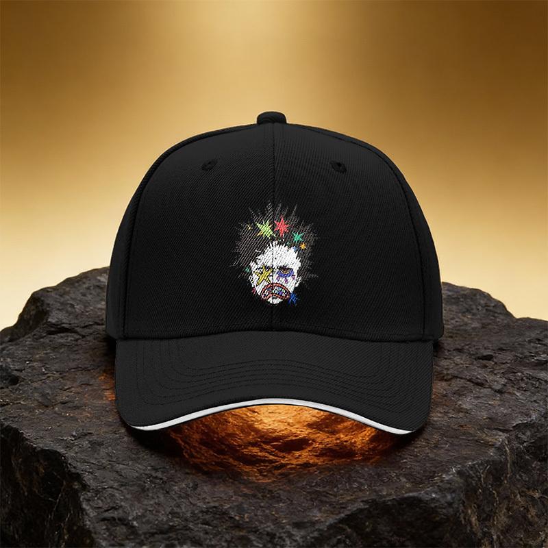Colorful Exploding Planet Head Hat, Unisex Printed Baseball Cap Sandwich Duckbill Cap Sports Hat, Suitable for Daily Commuting a