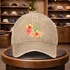 Mens Floral Botanical Vibrant Flower Baseball Cap Outdoor Fashion Adjustable Casual Hat Urban Style Lightweight Fashionable