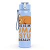 1PC This Is My Human Costume Cat Print 750ml Color Plastic Sports Water Bottle Leakproof Flip Straw Lid Suitable for Sports Office Home Use