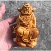 1pc Wooden Statue of Zhong Kui Statue of Exorcist Figure Home Decoration Office Feng Shui Statue Wooden Sculpture Ornaments