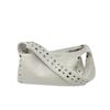 Punk Style Rivet Soft Leather Underarm Bag for Women Large Capacity Casual Shoulder Handbag