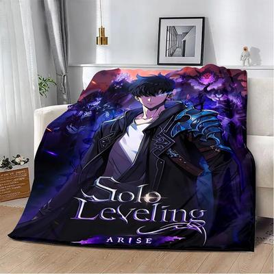 Solo Leveling Printed Blanket Picnic Blankets Warm Blanket Soft and Comfortable Blanket Home Travel Birthday Gift