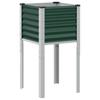 Garden Planter Green 45 X 45 X 88 Cm Steel