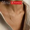 EMANCO Gold Color Letter Pendant Choker Charm Name Necklace 26 Letter Patchwork Custom Letter Name Necklace Women Fine Jewelry