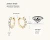 Korean Moissanite Sterling Silver Luxury Earrings & Hoops