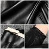 Genuine Leather Gloves Driving Women Warmth Driving Bicycle Sheepskin Touch Screen Windproof Wind Resistance Bike Gloves