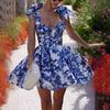 Women's Fairy Short Temperament Dress Printed Dress for Women