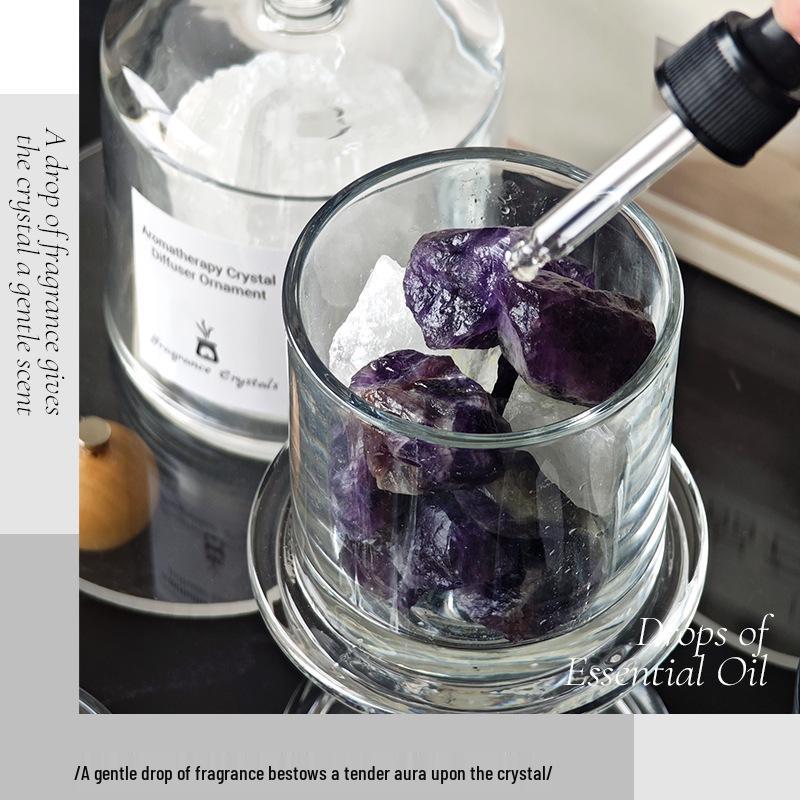Aroma Crystal Stone Diffuser: Long-lasting, Flameless Essential Oil Fragrance for Home & Bedroom Decor