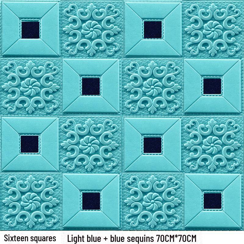 

3D самоклеящиеся водонепроницаемые наклейки на потолок для декора гостиной 35CM*35CM*5MM; 16 squares бежевый
