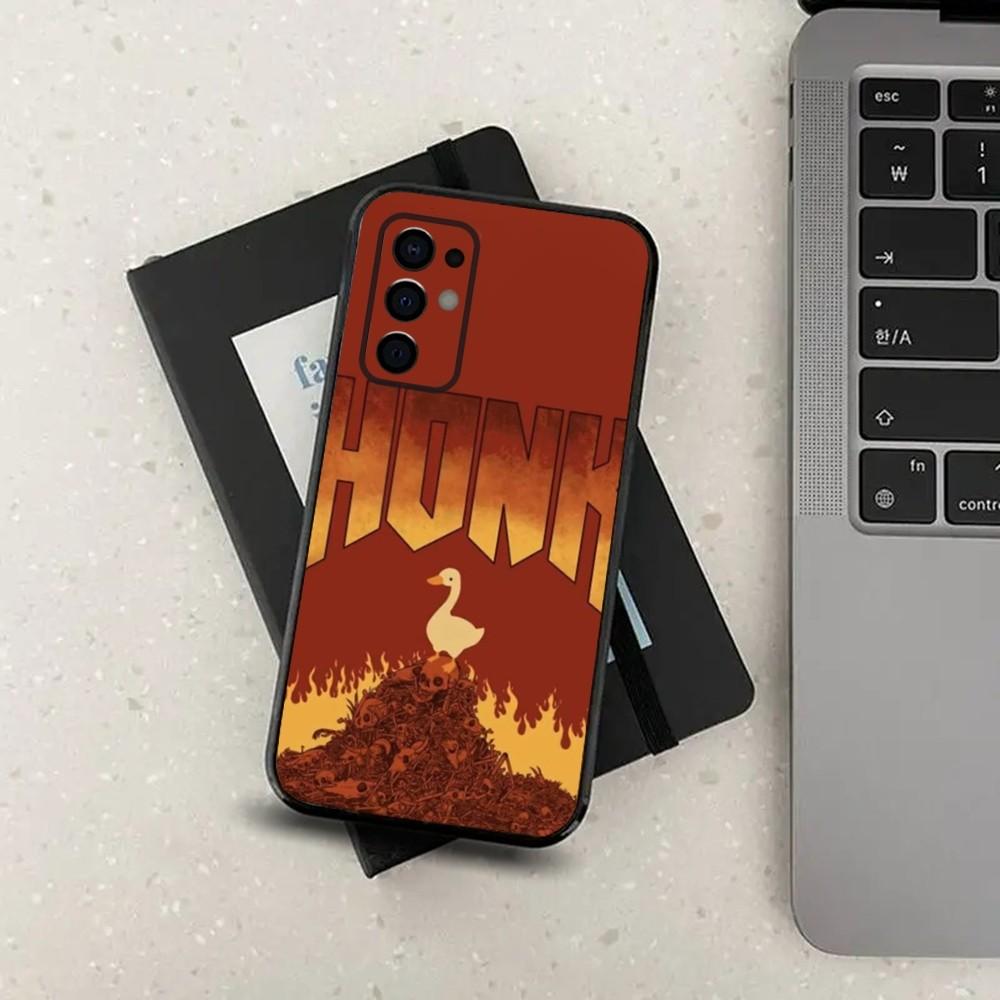 Cartoon Funny Duck Phone Case For Samsung S24,S21,S22,S23,S30,Ultra,S20,Plus,Fe,Lite,Note,10,9,5G Black Soft Cover