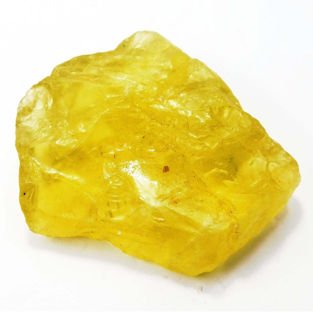 NATURAL 200 Ct Yellow Sapphire Earth Mined Huge Rough CERTIFIED Loose Gemstone A-109