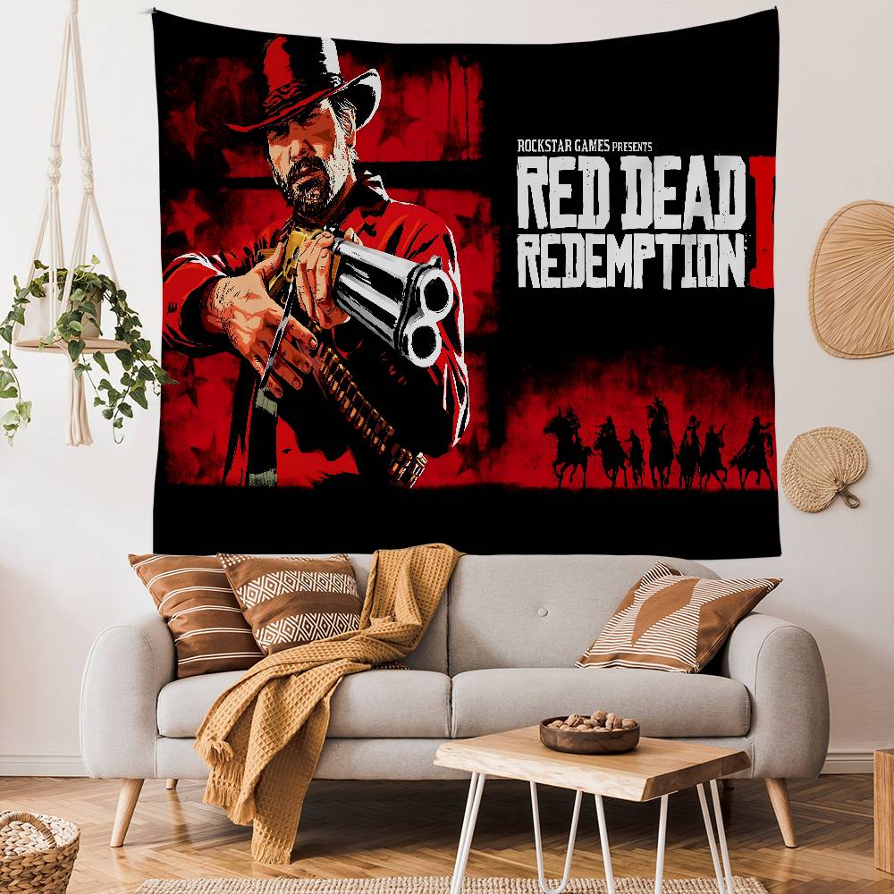 RRed DDead RRedemption 2 DIY Wall Tapestry Art Science Fiction Room Home Decor Wall Art Decor