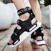 Zapatos de Malla Alta para Hombre Moda Transpirables Playa Hombre Zapatillas Casuales Chanclas de Exterior Suela Gruesa Sandalias Concisas Sandalia de Verano para Mujer