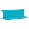 VidaXL Coussins de banc de jardin lot de 2 turquoise 150x50x7 cm tissu 361715