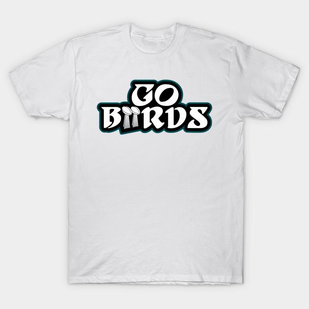 

Men Black Print T-shirt Go Birds - Philadelphia Lix Champions Football No-Cut Transfer Paper Print Cotton Tshirt XL білий