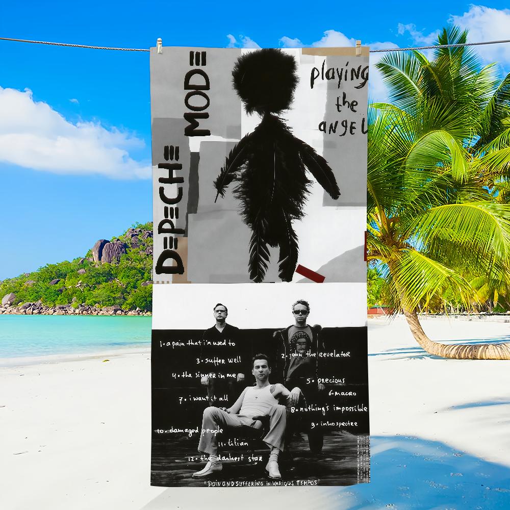 Towel Beach Blanket Thin Towels Depeche Albums Mode Lightweight Travel Camping Pool