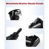 Xislet Windshield Washer Nozzle and Hood ulation Retainers, Windshield Sprayer Nozzle for Jeep, Dodge Ram, Chrysler Pt Cruiser Replaces OEM #: