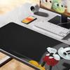 MINISO Cartoon Characters Printed Mouse Pad, Black Background Design, Rubber Material, Non-Slip Base, Smooth Surface for Office & Home