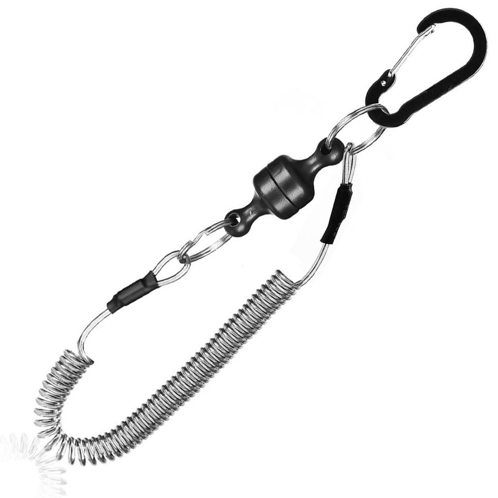 Outdoor-Angeln 1,5m Sicherheitsseil Magnetischer Release-Clip Netzhalter Schnellverschluss Starker Magnetischer Tragbarer Schnallenverschluss