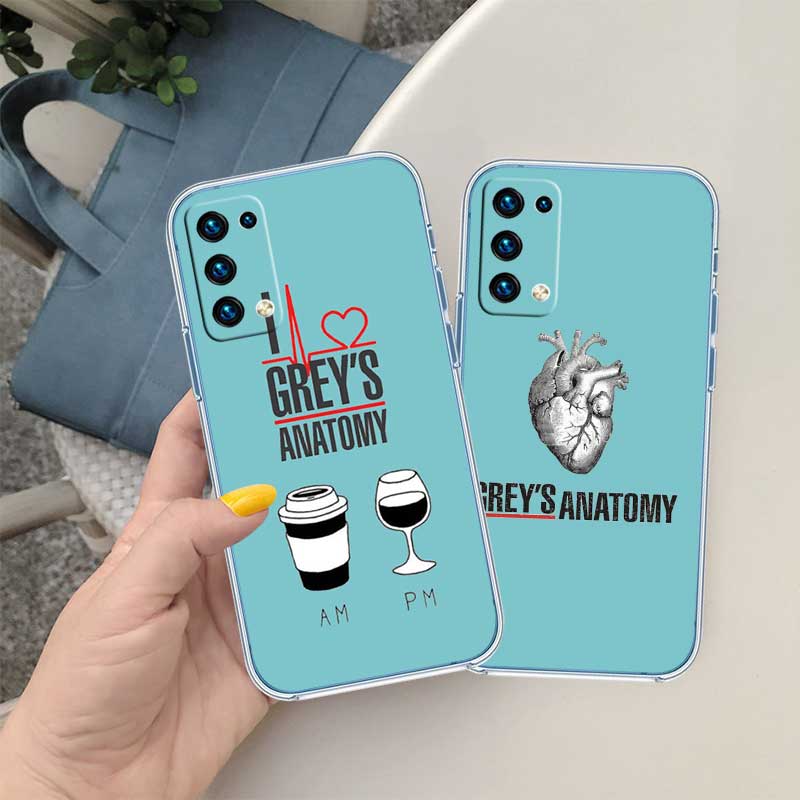 UP33 Grey's Anatomy Transparent Phone Case for Motorola Moto G7 G8 G9 G84 G85 G73 G24 G15 Z2 Play Power Plus