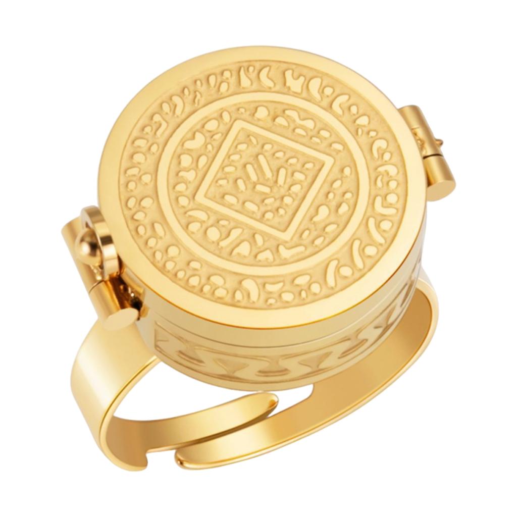 2In1 Retro Lipstick Storage Ring Leak Proof Portable Lip Care Tool Lightweight Stylish Touch Ups Rings Hold Pills/Lipstick/Balm