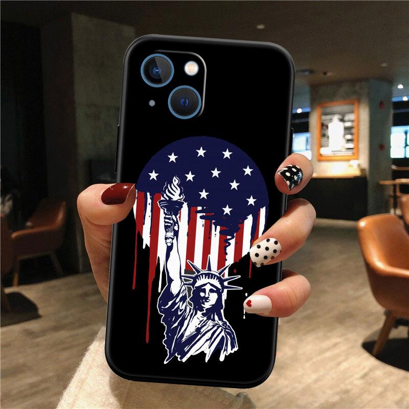 IK66 Statue of Liberty Phone Case for Samsung Galaxy S20 S21 S22 Ultra FE + Plus A21S A22 A24 A25 A26 A30 A30S A31