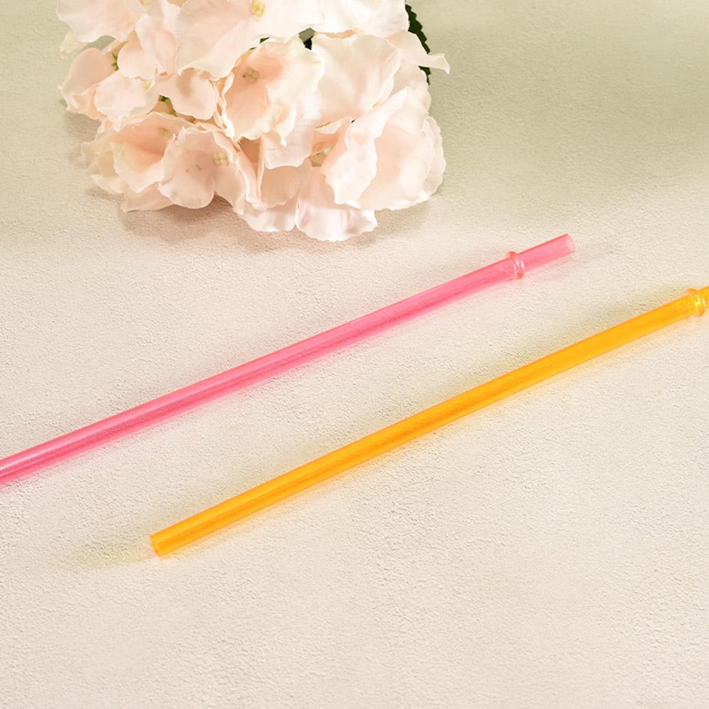 25Pcs Multicolor Solid Straws With Rings Rigid Straws Reusable Pp Straws Colorful Straws Home Partie Milk Juice Drinks