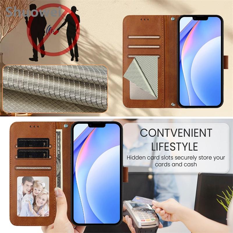 For Vivo Y17 Y18 Y19 Y19E Y19S Y28 Y28S Y29 Y29S Y38 Y39 Y78 Plus 4G 5G Flip Leather Wallet Case Protection Card Holder Cover