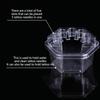 20Pcs/Box Hexagon Disposable Tattoo Needle Cartridge Needle Cups Holder Plastic Ink Cleaning Cup Stand Tattoo Cartridge Tray