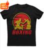 Distressed Classic Collegestyle Boxing TShirt 100 Cotton ONeck Short Sleeve Summer Casual Mens Tshirt Streetwear