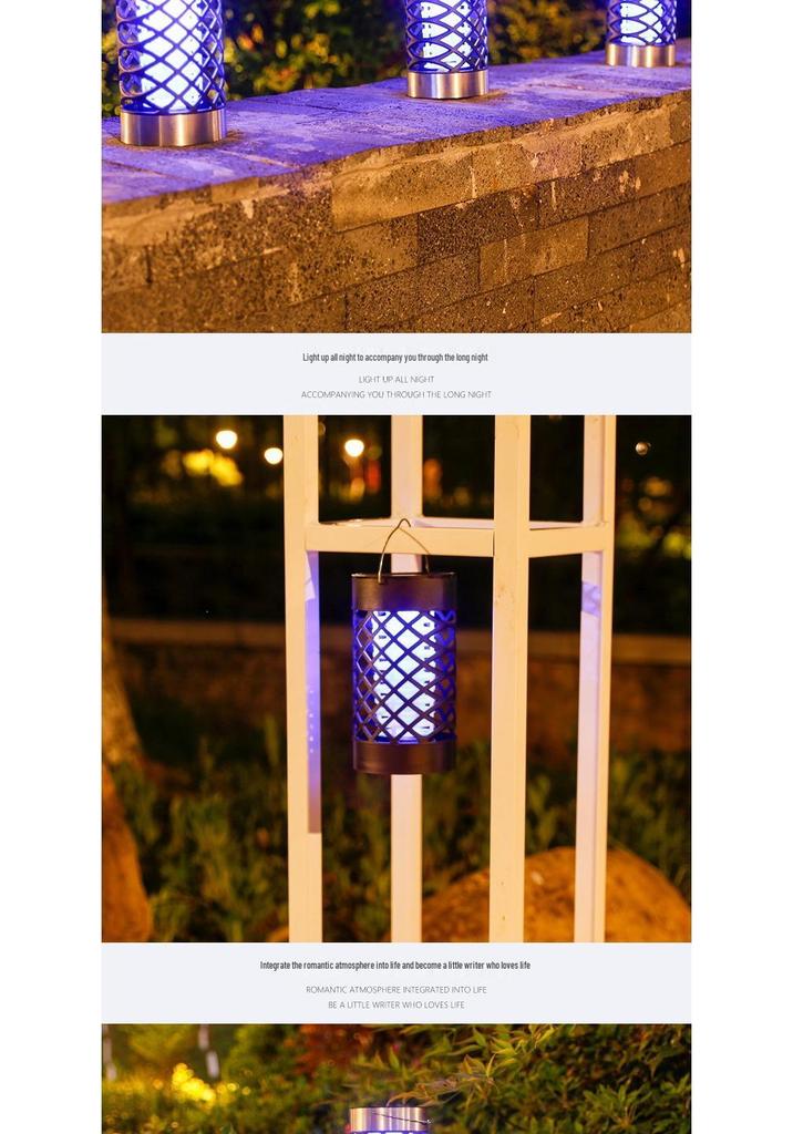 Waterproof Solar Mosquito Killer Lamp for Outdoor Use - Garden, Lawn, Courtyard, Park Insect & Fly Repellent