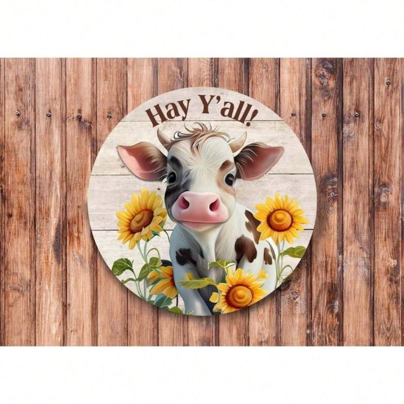 Decorative Metal Wall Art Sign 20x20 Cm Retro Tin Poster