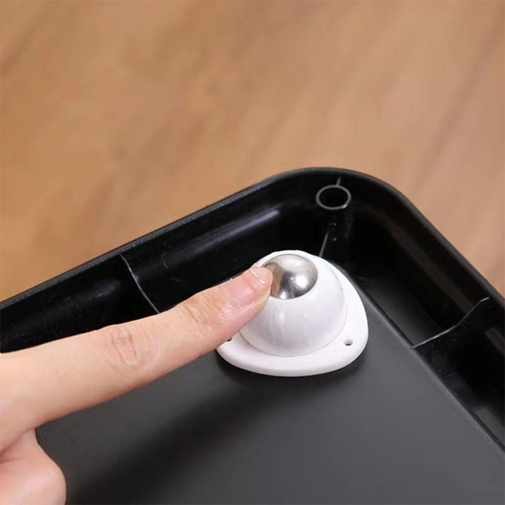 4Pcs/set Self Adhesive Furniture Casters 360 Swivel Rolling Pulley  Flower Pots Trash Can