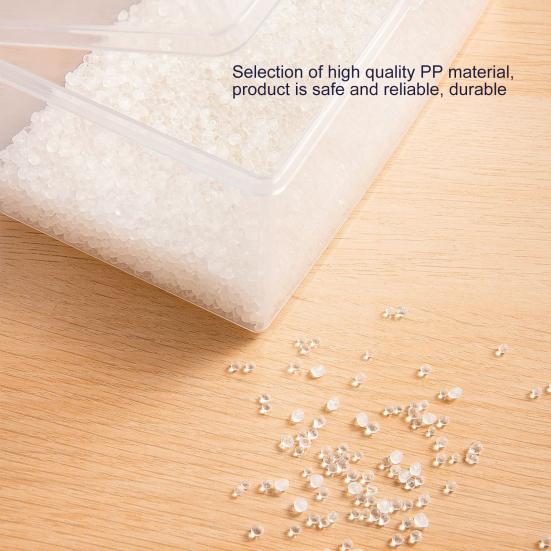 Storage Box Large Capacity Transparent Plastic All-purpose Face Cover Clear Organizer Box for Home