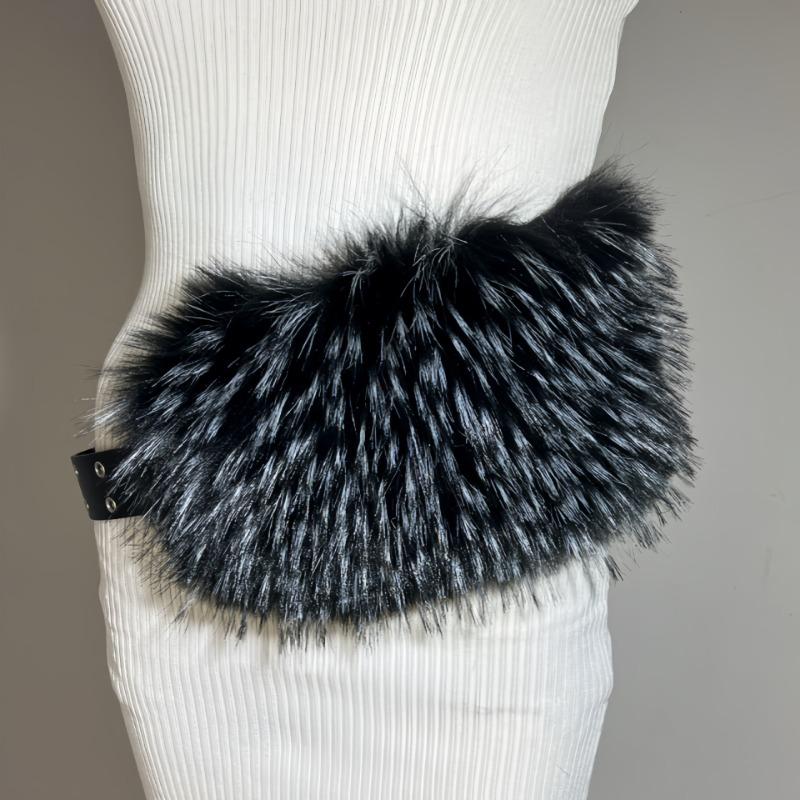 New Rabbit Fur Belt, Fur Belt, European and American Sexy Hot Girl Waist Seal Wide Belt